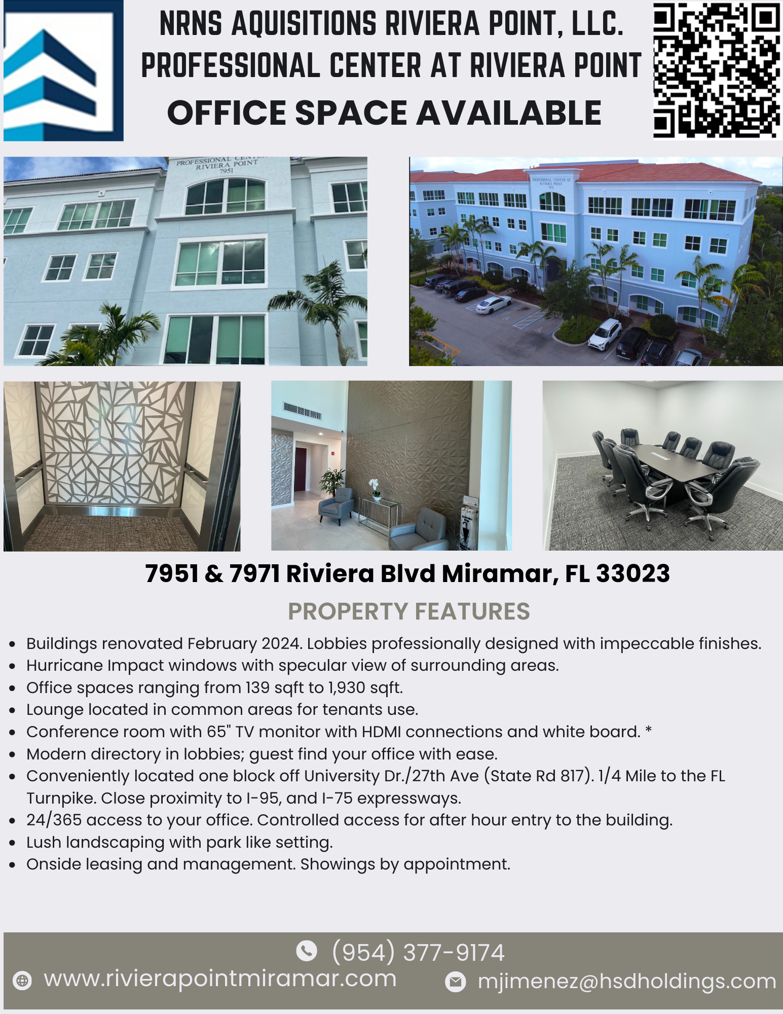 NRNS Aquisition Riviera Point Miramar Office Space Available